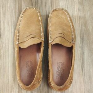 Salvatore Ferragamo Tan Suede Loafers size 9.5 in Europe or 10.5 in US